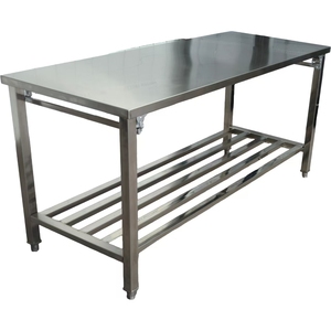 Banco de Trabajo Plegable de Acero Inoxidable VCT Modelo 201 de 0.8 mm, Capacidad de 300 kg, para Uso en Panaderías y Restaurantes - Product Image 4