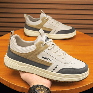 Qlfashion2025 Nuove Scarpe da Uomo Basse Stile Coreano di Tendenza Versatili con Suola Spessa Resistenti all'Usura Sportive Casual <span class=keywords><strong>Tre</strong></span> - Product Image 2