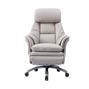 Nuova Sedia da Ufficio Direzionale di Lusso Ventilata e Reclinabile in Pelle Premium per Casa e Ufficio - Product Image 1