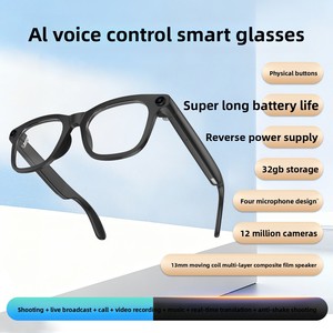 Traducteur vocal IA intelligent pour lunettes, caméra 1200W, double réduction de bruit, sortie vocale stable en direct - Product Image 3