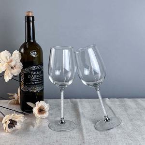 500 мл серебряные бриллиантовые бокалы для вина с пользовательским логотипом красные бокалы для вина цветные хрустальные прозрачные стильные - Product Image 5