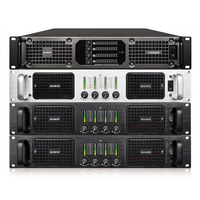 Amplificateur de puissance AUWAY Multicenter 4CH MAX4800 Classe H 800W 4 Ohm avec boîtier métallique pour enceintes Line Array et connectivité XLR/Speakon