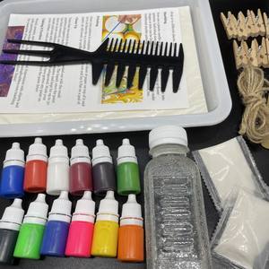LP DIY Dibujo en agua Arte Marbling Paint Set Craft Kits Art Set para niñas y niños de 6 a 12 años - Product Image 5