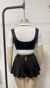 B31219เครื่องแบบนักเรียนหญิงคอสเพลย์ชุดเครื่องแบบเซ็กซี่บทบาทสมมุติของผู้หญิงผู้ใหญ่เครื่องแต่งกายชุดชั้นในผูกกระโปรงเร้าอารมณ์ - Product Image 6