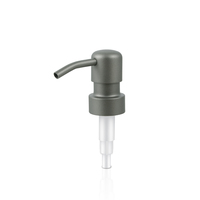 Accessoires de salle de bain : Flacon vide pour gel douche, pompe distributeur de savon en acier inoxydable 28 mm, pompe à lotion 24/410 pour distributeur ambre