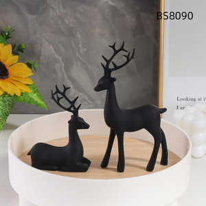 Figura Decorativa de Resina de Reno Dorado Nórdico, para Dropshipping en Shopify, Decoración Navideña para Mesa, Hogar u Oficina - Product Image 6
