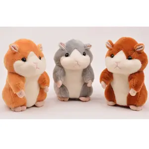 Wholesale Funny Electronic Interactive Baby Toys Talking Hamster Repeat What You Say Hamster Plush Toy