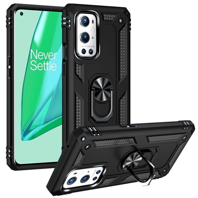 Wholesale Phonecase for OnePlus 9 Pro/ 9 Shockproof TPU + PC Protective Case with 360 Degree Rotating Holder