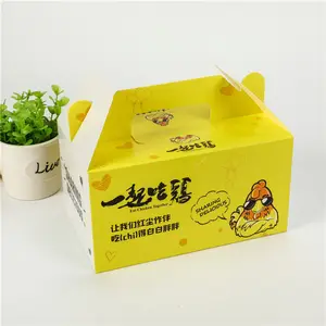 A3 Recylcable Print Eco Friendly Mailer White Bio-Degradable Low Price Round Paper Burger Boxes For Mini Donuts