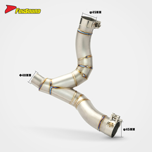 Échappement intermédiaire en alliage de titane <span class=keywords><strong>Ducati</strong></span> Monster 950 <span class=keywords><strong>2021</strong></span>-présent, qualité performance, neuf, FORSOUND, design léger, OEM - Product Image 1