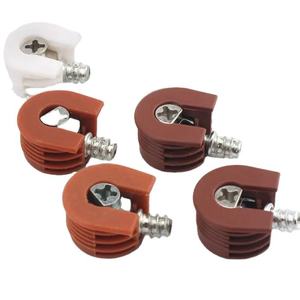 Ferrures de quincaillerie pour meubles Fixation de ferrures pour meubles Supports d'étagère invisibles Armoire en bois Connecteur de meubles en plastique 3 en 1 - Product Image 6