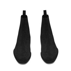 <span class=keywords><strong>Bottines</strong></span> Chelsea <span class=keywords><strong>en</strong></span> cuir pour <span class=keywords><strong>homme</strong></span>, bout pointu, effet givré, style britannique - Product Image 5