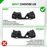Protection anti-éclaboussures du moteur avant pour Acura MDX, protection de dessous de caisse OE 74111-STX-A00