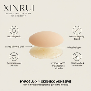 XINRUI <span class=keywords><strong>Copricapezzoli</strong></span> Adesivi in Silicone a Forma di Orecchie di Gatto, Imbottiture <span class=keywords><strong>Push</strong></span>-<span class=keywords><strong>up</strong></span> per Seno - Product Image 3