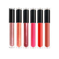 Gloss à lèvres transparent scintillant longue tenue, hautement pigmenté, waterproof, végétalien, hydratant, avec logo personnalisé, vente en gros sous marque privée