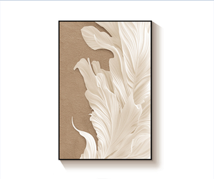 Quadro su Tela Moderno <span class=keywords><strong>con</strong></span> Piume in <span class=keywords><strong>Bianco</strong></span> <span class=keywords><strong>e</strong></span> <span class=keywords><strong>Nero</strong></span>, Dipinto Astratto Minimalista <span class=keywords><strong>con</strong></span> <span class=keywords><strong>Cornice</strong></span> per Arredamento Casa - Product Image 6