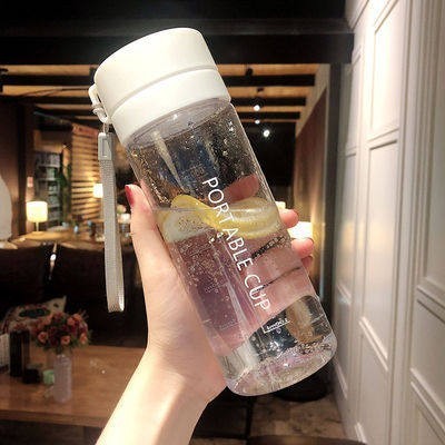 600ml [Transparent] Simple White