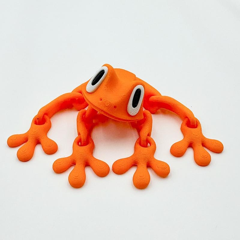 Grenouille orange 3 couleurs