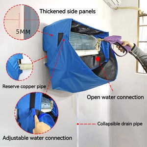 Kit de limpieza de aire acondicionado Mini azul impermeable Kit <span class=keywords><strong>HVAC</strong></span> cubierta herramientas eficientes - Product Image 2