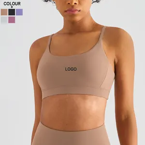 Wholesale Breathable Support Fashion Training Tops Quick Dry Soft Yoga Gym Sports Bras for Women