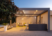 Gazebo de jardin avec revêtement en poudre pour pergola bioclimatique d'extérieur moderne design d'usine OEM/ODM étanche en aluminium Gazebo Nature
