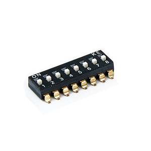 <span class=keywords><strong>Eker</strong></span> DM08 2,54mm 16-Pin SMD 8-Positionen SPST DIP-Schalter Erhöht 50VDC 100mA - Product Image 1