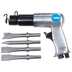 FERVI Pesante Martello Con 4 Scalpelli Esagonali Air Hammer Drill Tool Set - Product Image 1