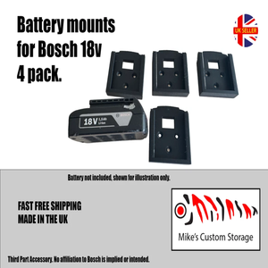 Nuovo e Disponibile: Supporto/Appendiabatterie da Parete per 4 Batterie da 18V - Fornitore per Furgoni/Officine PLC PAC - Product Image 1
