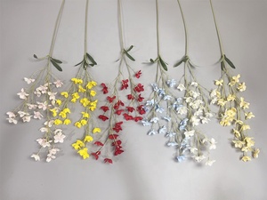 KEWEI-J599 Decoración de Boda, Campanillas de Coral Artificiales Blancas, Flores de Seda, Lirios del Valle Artificiales - Product Image 6