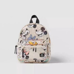 Encantadora Mini <span class=keywords><strong>Mochila</strong></span> Escolar Unisex Impermeable de Nailon con Lentejuelas y Lindo Diseño de <span class=keywords><strong>Minnie</strong></span> y Mickey Mouse - Product Image 2