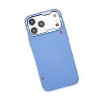 Coque de téléphone portable antichoc invisible magnétique en fibre de carbone + TPU personnalisée en usine pour iPhone 17 18 Pro Max, protection anti-chute