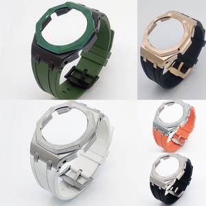 15710 version offshore boîtier en acier avec bracelet en caoutchouc fluoré pour GA2100 GA2110 <span class=keywords><strong>CASIOak</strong></span> haute qualité pièces de montre en gros kits mod - Product Image 2