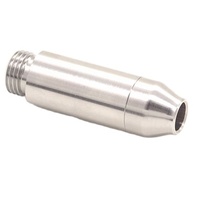 Cylindre de gaz CO2 rechargeable en acier inoxydable usiné sur commande CNC, mini cartouche de CO2 réutilisable pour gonfleur de pneus