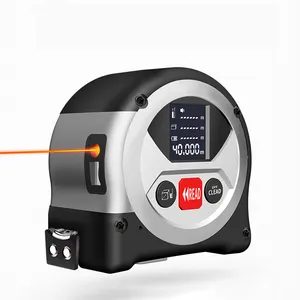 Цифровая измерительная лента лазерное расстояние 5 м 40 м профессиональная измерительная лента индивидуальный логотип цифровой дисплей лазерная рулетка измерительная