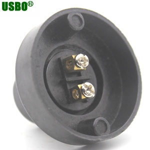 Trắng và đen <span class=keywords><strong>E14</strong></span> <span class=keywords><strong>LED</strong></span> chiếu sáng bóng đèn Đầu chuyển đổi ổ cắm PBT đèn cơ sở 250V vít phong cách Nhựa Chủ - Product Image 6