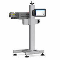 20W 30W 50W 100W Fiber Lazer Markalama Makinesi 1064nm 12000mm/s Metal Plastik Şişeler Kutular QR Tarih Parti Kodları için Hızlı Kodlama
