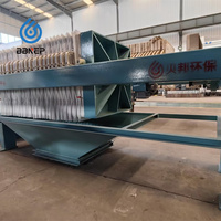 Presse-filtre manuelle à membrane neuve pour la déshydratation des boues, pour l'industrie du traitement de l'eau, séparation solide-liquide, épaisseur de gâteau de 30 mm