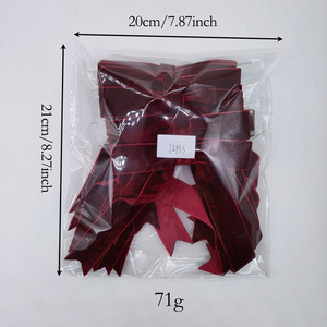 Bán Buôn Tùy Chỉnh 12 Pcs Nhung Ribbon Bow Twist Tie Điều Trị Túi Quà Tặng Gói Giỏ Đám Cưới Bé Tắm Sinh Nhật Đảng Giáng Sinh - Product Image 4