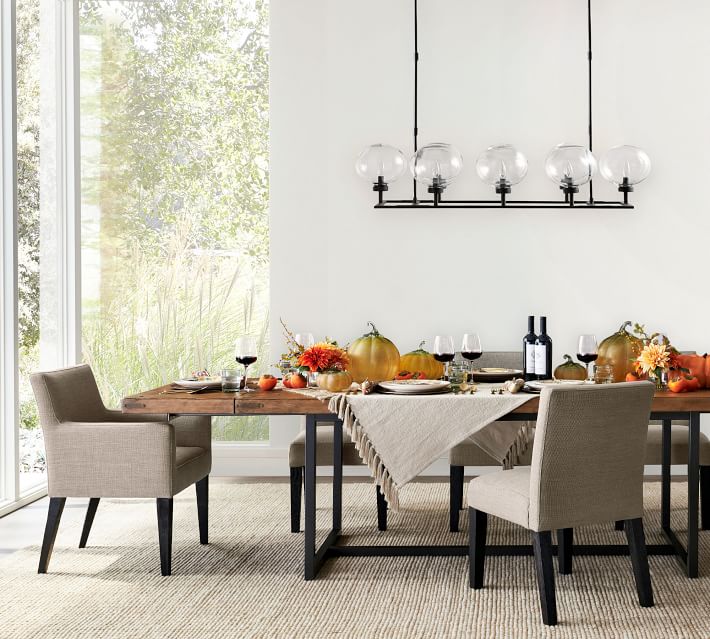 hotel indoor kitchen furniture Dining Table and Classic Upholstered Chair dining set