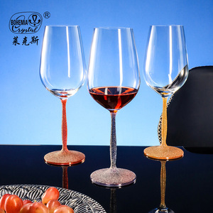 Bohemia Crystal Red Wine Glass Set 501-600ml Handmade Wedding Gift - Product Image 1