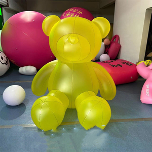 Modello Gonfiabile Trasparente a Forma <span class=keywords><strong>di</strong></span> Orsacchiotto Giallo, Decorazione per Feste e Giochi per Bambini, Modello Gonfiabile Personalizzato - Product Image 1