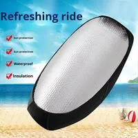 Livraison directe en gros transfrontalière pour véhicule électrique moto housse de siège Anti-soleil coussin en aluminium coussins de siège oreiller