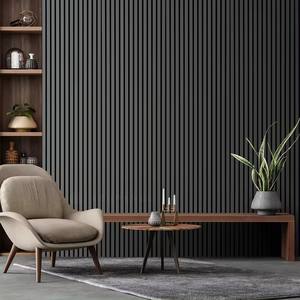 人気米国モダンインテリアデザインデコポリエステル + MDF壁パネル防音防音パネル21mm厚耐火 - Product Image 6