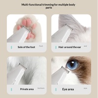 Tondeuse à poils pour animaux de compagnie avec aspirateur intégré, alimentation USB, faible bruit, kit de toilettage pour chats et petits chiens - Ensemble complet de toilettage à domicile