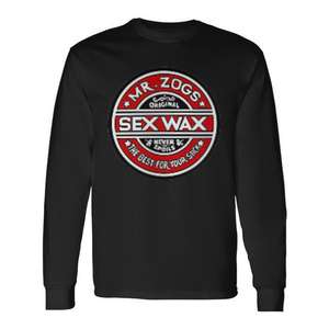 Sex Wax T-shirt à manches longues noir Surf Beach Club Clothing - Product Image 3