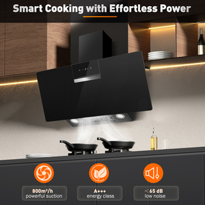 Sndoas dunstabzugshaube 90cm, một +++ năng lượng, 800 m³/h saugkraft, 3 stufen + Màn hình cảm ứng tăng cường, aktivkohlefilter - Product Image 5