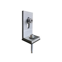 PLUSSOLAR – Support en L en alliage d'aluminium anodisé, direct usine, résistance au vent 60 m/s, résistance à la neige 1,4 KN/M, modèle personnalisable pour montage