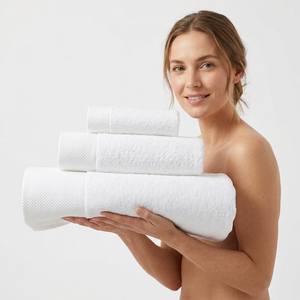 EVERGREEN Luxury Organic Cotton Terry <b>Towel</b> <b>Set</b> Compressed Quick-Dry Eco-Friendly Soft Thick Absorbent Hotel Spa Bulk Supply - Product Image 1