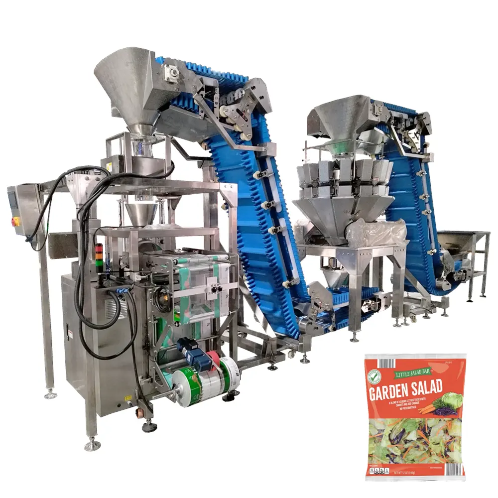 Salad packing machine vegetable fruit packaging machine Focus Machinery 2023 hot sell