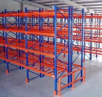 Scaffale a trave incrociata industriale dedicato per magazzini con supporto portante in acciaio per Pallet ripiani rivestiti in polvere